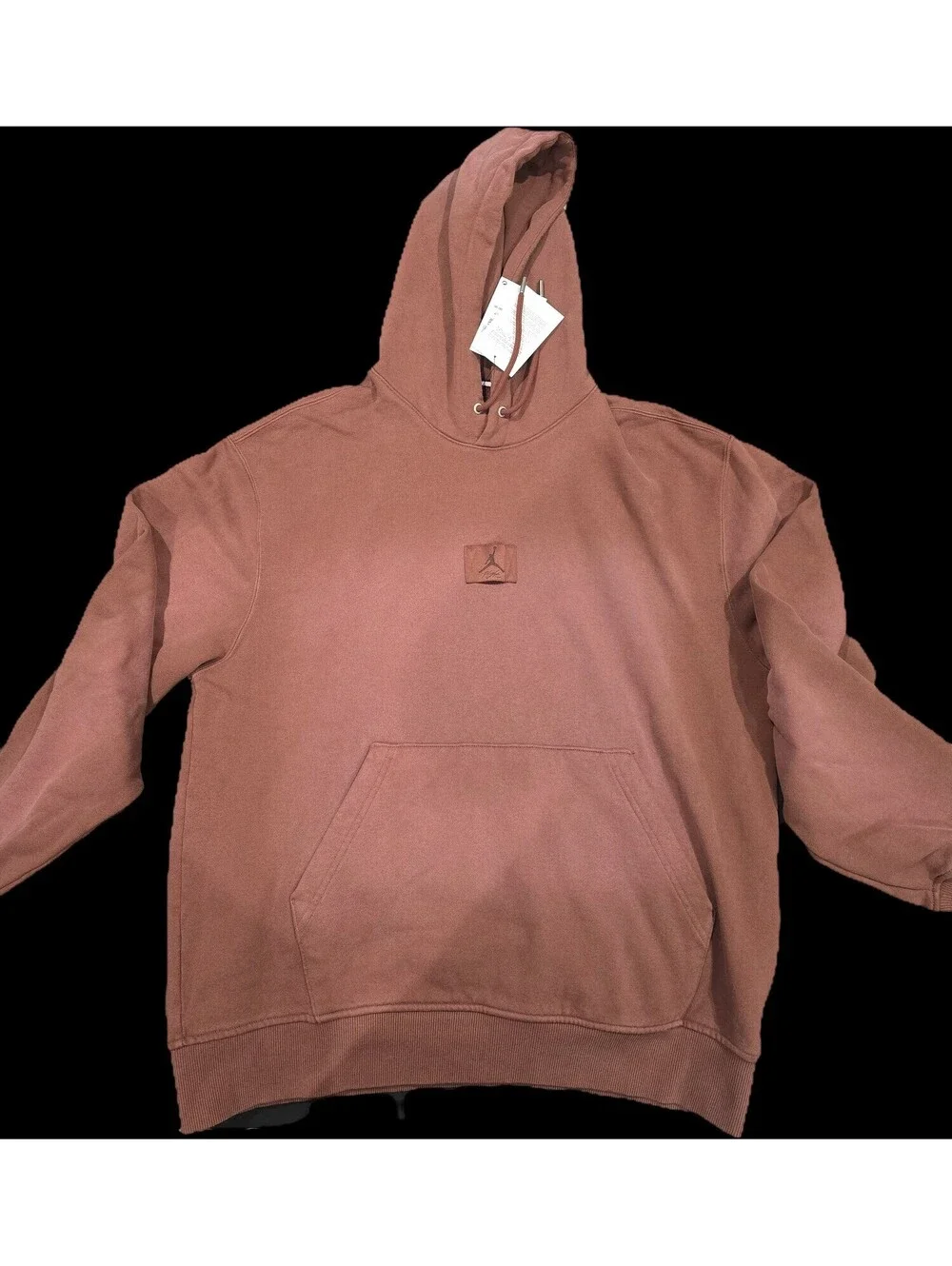 Size M - Jordan Flight Fleece Pullover Hoodie Dark Pony Red FV7249-231